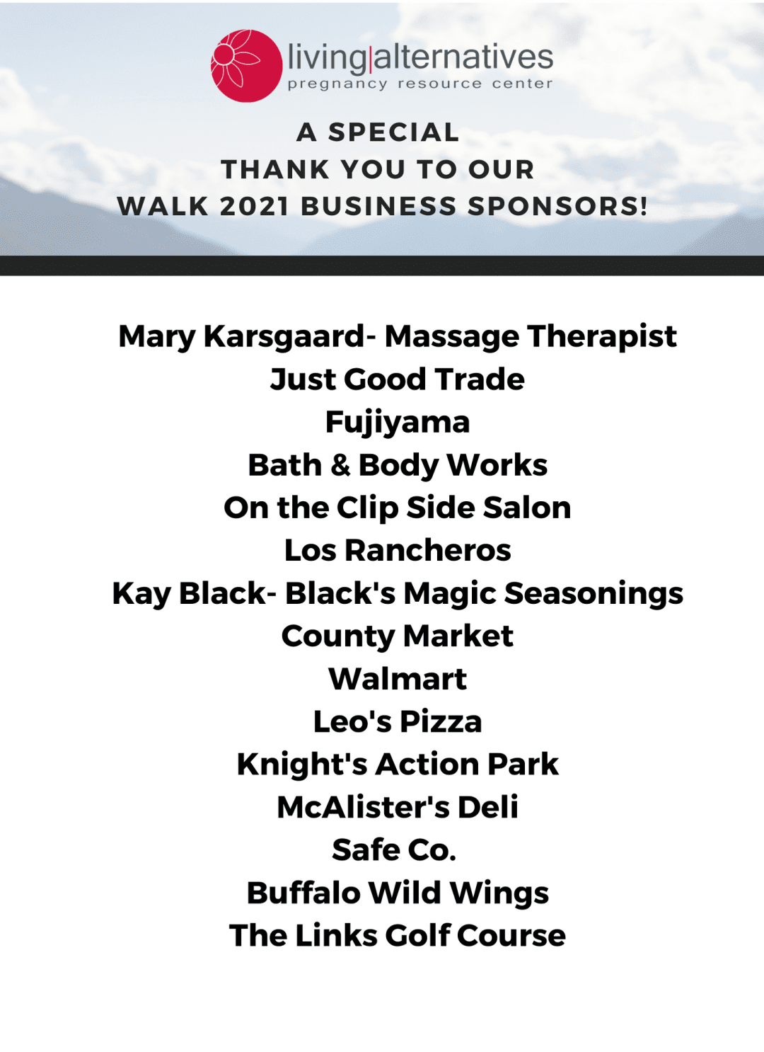 Jacksonville Donor Events Living Alternatives